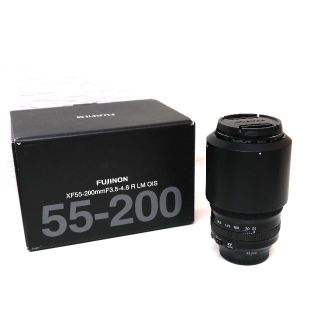 フジフイルム(富士フイルム)の【美品】富士フィルムXF55-200ｍｍフィルター＆ HAKUBAポーチ付き(レンズ(ズーム))