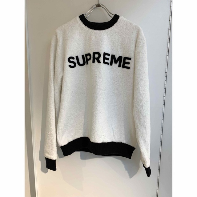 トップスSupreme Terry Crewneck  17SS white S