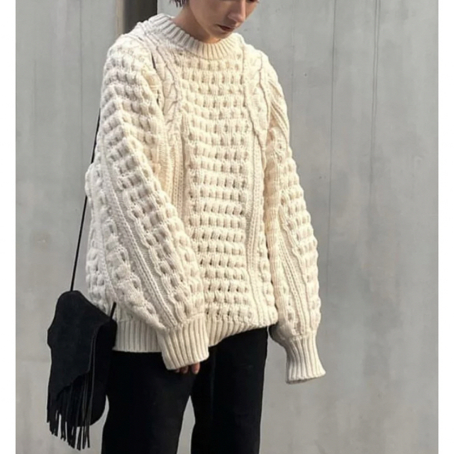 専用美品クラネCLANE HAND CABLE ARCH KNIT TOPS