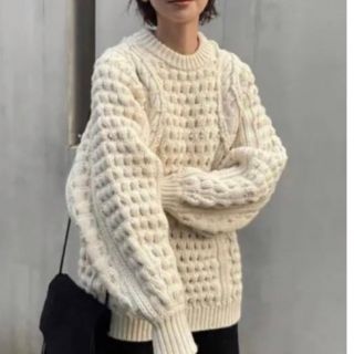 クラネ(CLANE)の新品未使用　CLANE HAND CABLE ARCH KNIT ニット(ニット/セーター)