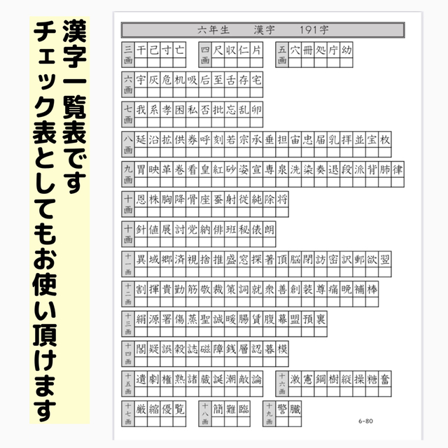 63小学６年生　漢字プリント　ドリル　参考書　教科書　言葉ナビ　国語　練習 エンタメ/ホビーの本(語学/参考書)の商品写真