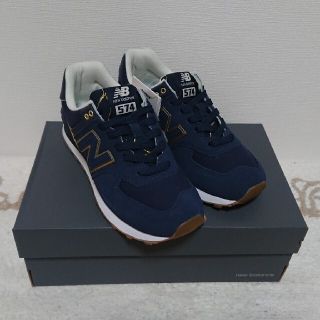 ニューバランス(New Balance)の【新品・試着のみ】ニューバランス WL574  SOC ネイビー×ゴールド(スニーカー)