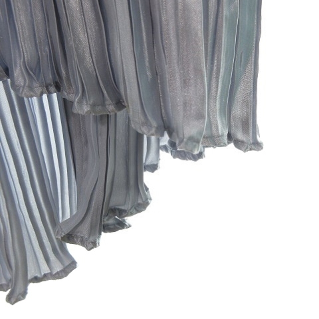 HARE(ハレ)のハレ スカート プリーツ ロング ウエストゴム フィッシュテール ライトグレー レディースのスカート(ロングスカート)の商品写真