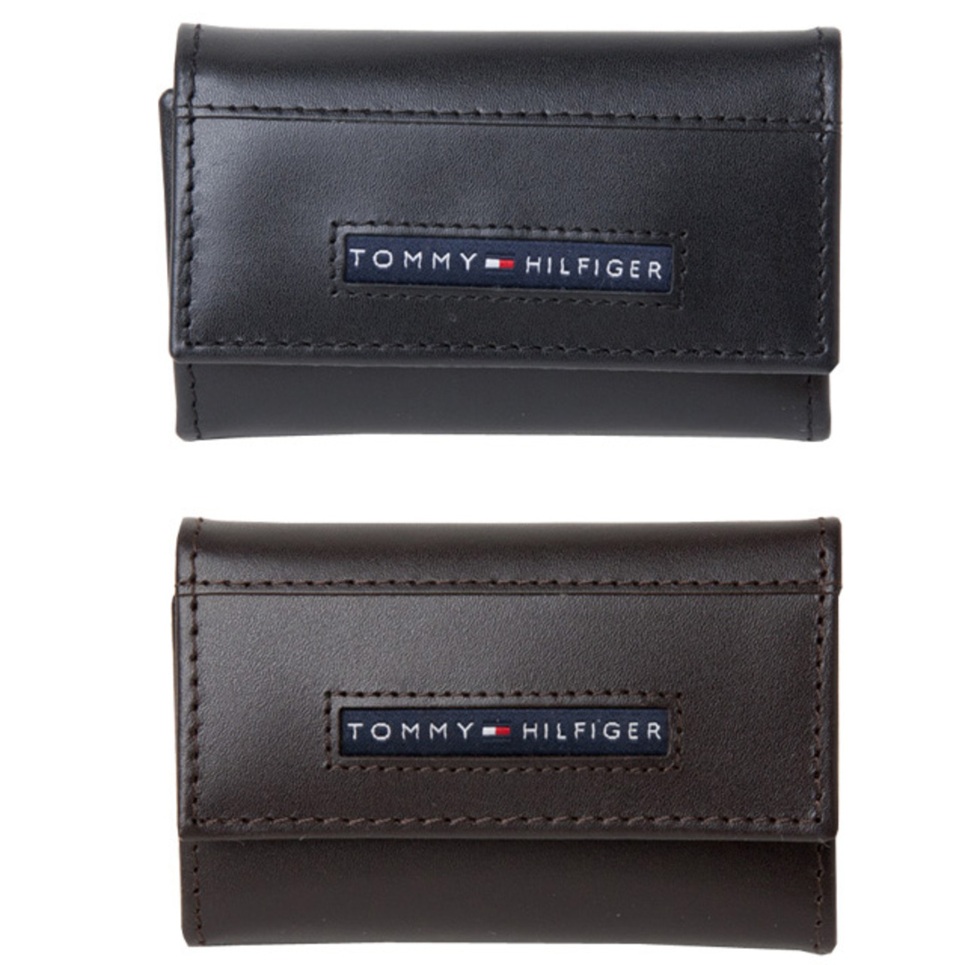 TOMMY HILFIGER(トミーヒルフィガー)のトミーヒルフィガー 専属BOX付き キーケース 31tl17x017 BLACK メンズのファッション小物(キーケース)の商品写真