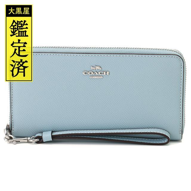 COACH - COACH 　コーチ　長財布　C3441　ライトブルー　レザー　【435】