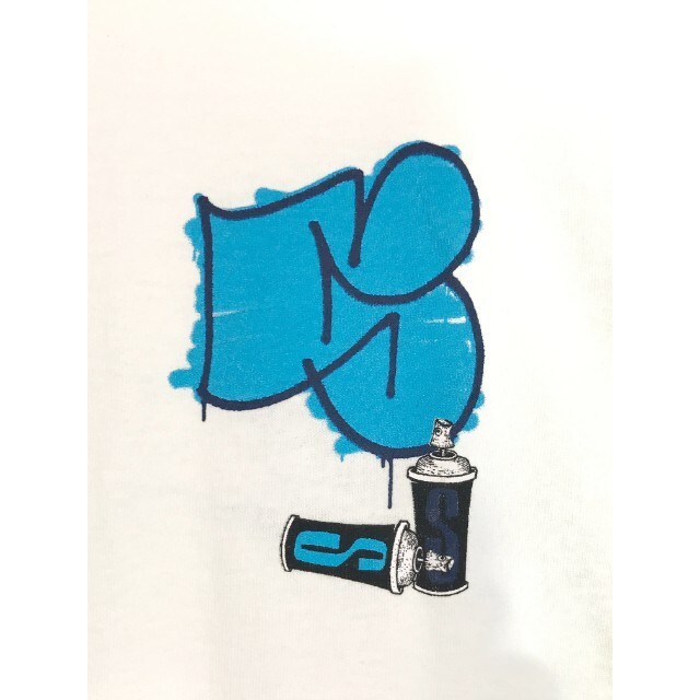 STUSSY(ステューシー)のステューシー スプレー缶 グラフィック両面プリント Tシャツ Size L メンズのトップス(Tシャツ/カットソー(七分/長袖))の商品写真