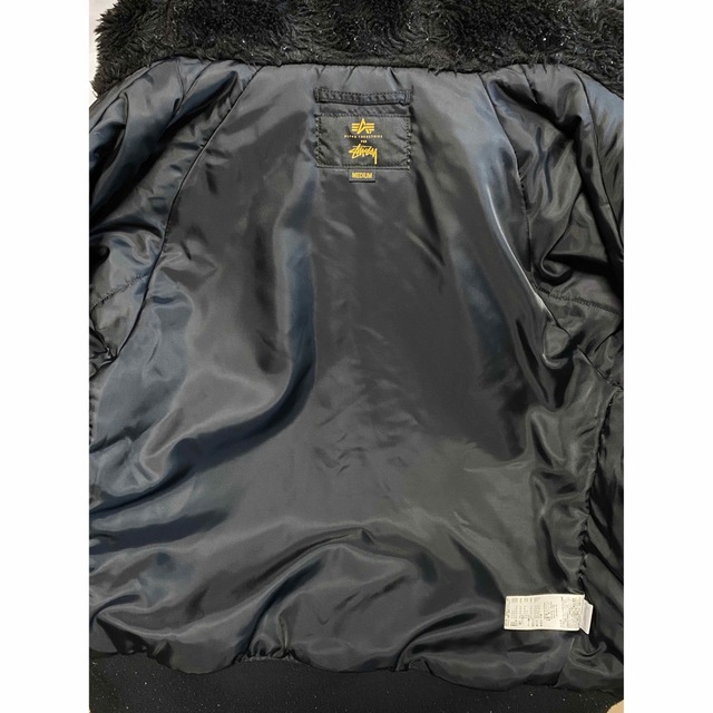 コラボ/Stussy/MA-1/ジャケット/N-2B/ブラック/限定/ALPHA 古典 16000
