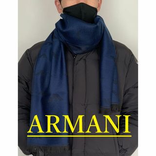 エンポリオアルマーニ(Emporio Armani)のエンポリオ アルマーニ　マフラー10　ブルーラグーン　専用ケース無し　新品タグ付(マフラー)