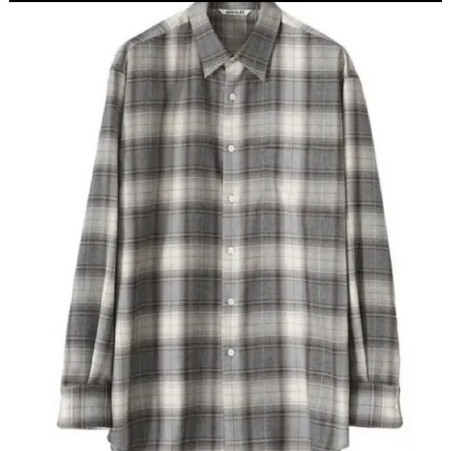 AURALEE(オーラリー)の新品auralee super light wool check shirts メンズのトップス(シャツ)の商品写真