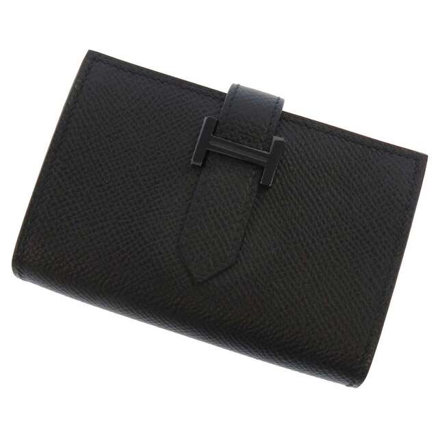 日本最大級 Hermes 黒 コインケース 名刺入れ HERMES U刻印 ヴォー