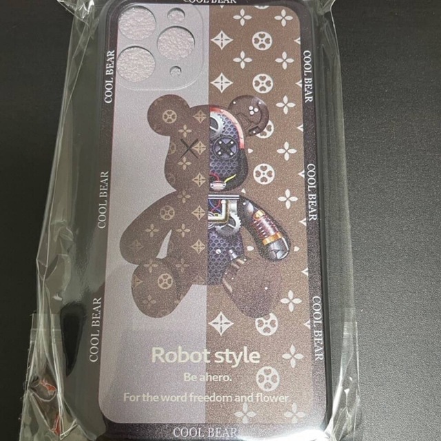 iPhoneカバー くま ロボットベア ブラウン