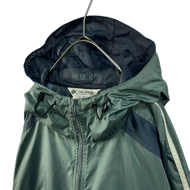 Columbia(コロンビア)のコロンビア ナイロンジャケット カーキ 緑 フード付き US/L ドローコード メンズのジャケット/アウター(ナイロンジャケット)の商品写真