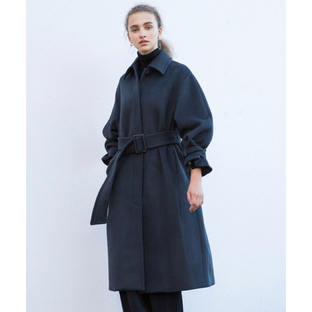CITY【定価:69,300円】SUPER160's WOOLステンカラーコート モール