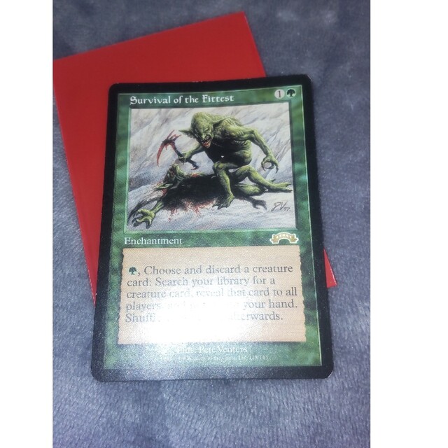 超目玉枠】 MTG 《適者生存Survival of the Fittest》 英語版1枚