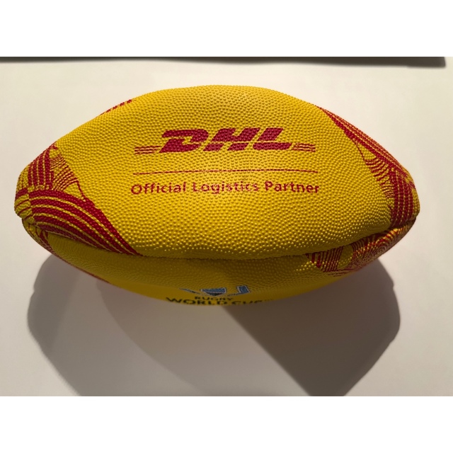 ラグビー ミニボール　ラグビーワールドカップ　2019 DHL オリジナル スポーツ/アウトドアのスポーツ/アウトドア その他(ラグビー)の商品写真