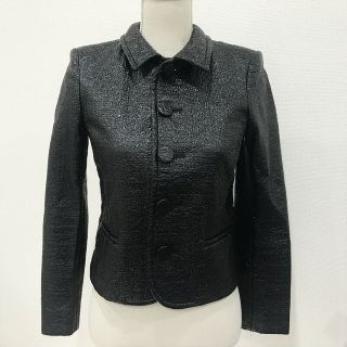 サンローラン(Saint Laurent)の[USED/中古]SAINT LAURENT PARIS サンローランパリ ジャケット フェイクレザージャケット 13AW ブラック コットン レーヨン ポリウレタン 36 中古 ai-tdc-000111-4e(その他)