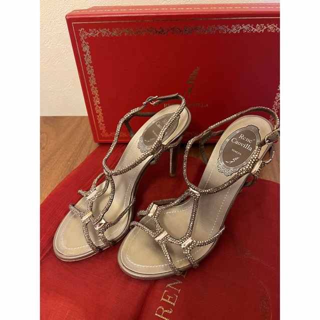 RENE CAOVILLA(レネカオヴィラ)のRENE CAOVILLA レネ・カオヴィラ　スリングバック サンダル レディースの靴/シューズ(ハイヒール/パンプス)の商品写真