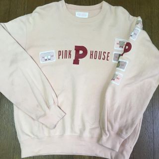 美品✨PINK HOUSE トレーナー 黒×グレー M