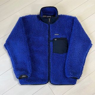 パタゴニア(patagonia)の01年製 PATAGONIA クラシックレトロカーディガン コバルトブルー S(ブルゾン)