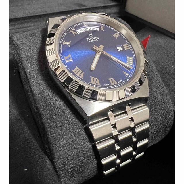 Tudor(チュードル)の最安！チューダー ロイヤル 41mm ブルー M28600 中古美品 メンズの時計(腕時計(アナログ))の商品写真