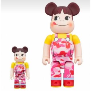 フジヤ(不二家)のBE＠RBRICK  BAPE(R) ペコちゃん 100% & 400% ピンク(その他)