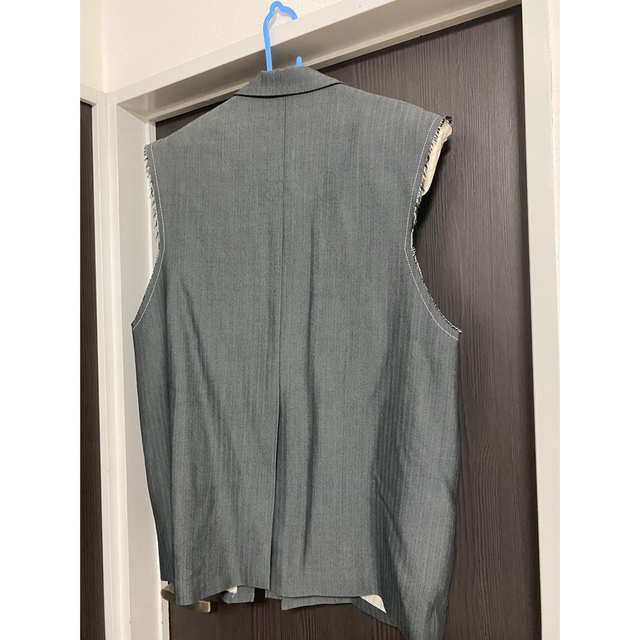 ライトブラウン/ブラック soduk 20ss ノースリーブジャケット