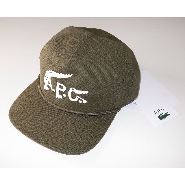 apc × Lacoste ラコステ cap キャップ　キャスケット khaki