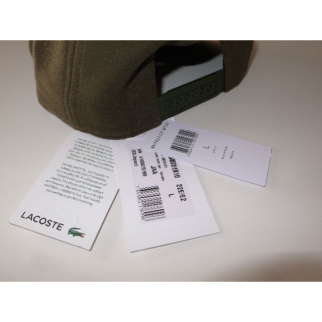 apc × Lacoste ラコステ cap キャップ　キャスケット khaki 1