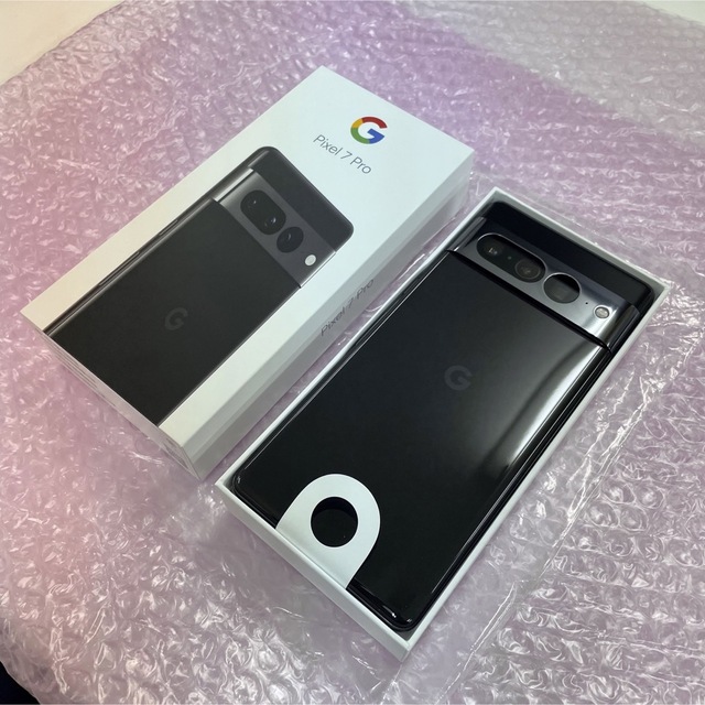 Google(グーグル)のGoogle Pixel 7 Pro 128GB Obsidian 新品未使用 スマホ/家電/カメラのスマートフォン/携帯電話(スマートフォン本体)の商品写真