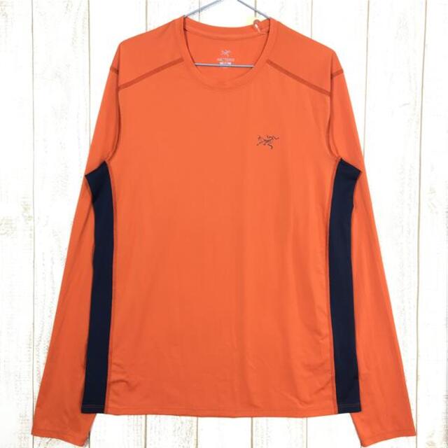 54cm着丈MENs M  アークテリクス イーサー クルー ロングスリーブ Ether Crew Long Sleeve Tシャツ ロンT ARCTERYX 12528 オレンジ系