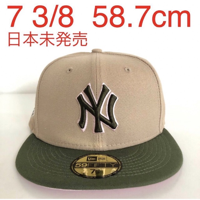 New Era Cap 3/8 ツバ裏ピンク ニューエラ ヤンキース キャップ