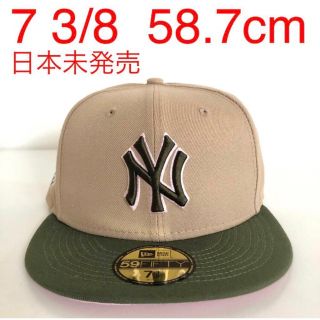 ニューエラー(NEW ERA)のNew Era Cap 3/8 ツバ裏ピンク ニューエラ ヤンキース キャップ(キャップ)