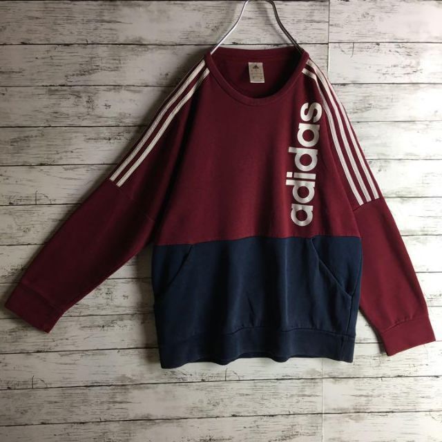 adidas(アディダス)の【人気定番】アディダス☆デカロゴスウェット　ビッグサイズ　1175 メンズのトップス(スウェット)の商品写真