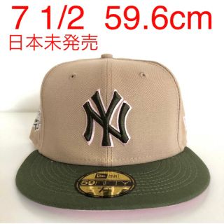 ニューエラー(NEW ERA)のNew Era Cap 1/2 ツバ裏ピンク ニューエラ ヤンキース キャップ(キャップ)