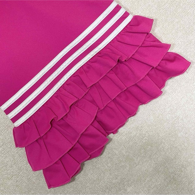 ★adidas★アディダス ★サイズ4/100cm ピンク ポロシャツワンピ