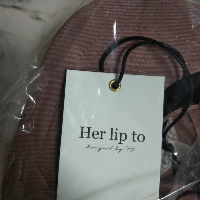 Her lip to(ハーリップトゥ)のher lip to cafe cap キャップ rose ローズ レディースの帽子(キャップ)の商品写真