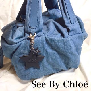 シーバイクロエ(SEE BY CHLOE)のSEE BY CHLOE  ジョイライダーシリーズ ハンドバッグ インディゴ(トートバッグ)