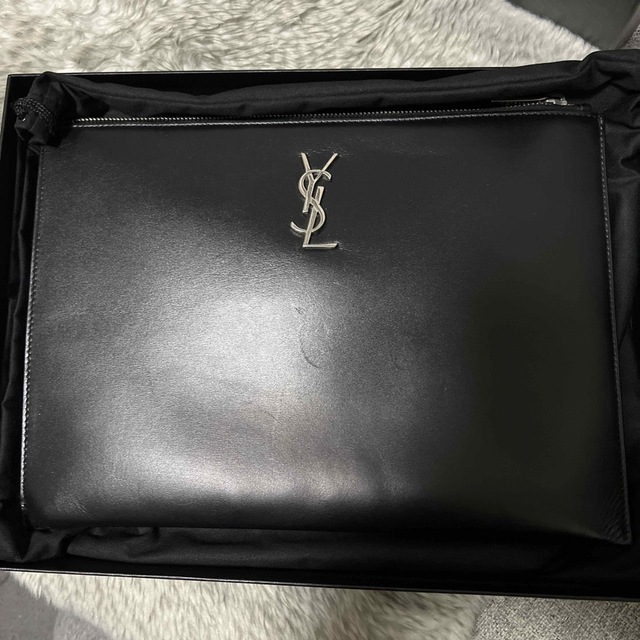 SAINT LAURENT サンローラン　レザークラッチバッグ