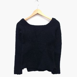 マウジー(moussy)のマウジー moussy セーター ニット 起毛 長袖 丸首 ロングテール(ニット/セーター)