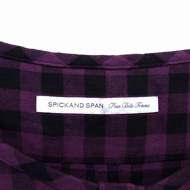 Spick & Span(スピックアンドスパン)のスピック&スパン ワンピース フレア ひざ丈 ウール混 コットン混 タック レディースのワンピース(ひざ丈ワンピース)の商品写真