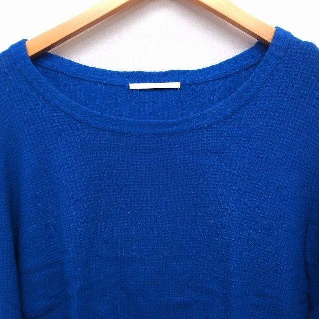アーバンリサーチ URBAN RESEARCH ニット セーター 長袖 青
