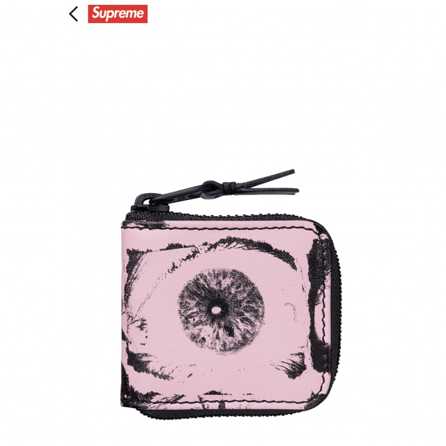 Supreme(シュプリーム)の新品未使用 コムデギャルソン×SUPREME ハーフジップコインウォレットピンク メンズのファッション小物(折り財布)の商品写真