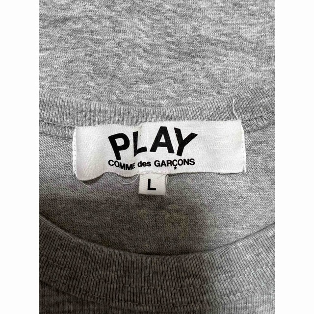 COMME des GARCONS(コムデギャルソン)のPLAY COMME des GARCONS プレイ コムデギャルソン グレー レディースのトップス(カットソー(半袖/袖なし))の商品写真