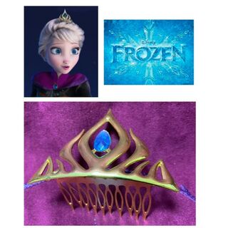 ディズニー(Disney)のアナ雪　アナと雪の女王　エルサ戴冠式　ティアラ　仮装　コスプレ　王冠　(アクセサリー)