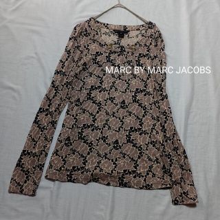 マークバイマークジェイコブス(MARC BY MARC JACOBS)のMARC BY MARC JACOBS　レトロフラワー　長袖Ｔシャツ　モノトーン(Tシャツ(長袖/七分))