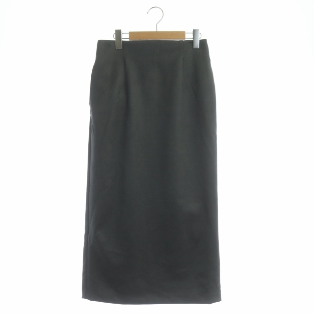 ViS(ヴィス)のビス 22AW ベロアタッチタイトスカート ロング マキシ丈 MT グレー レディースのスカート(ロングスカート)の商品写真