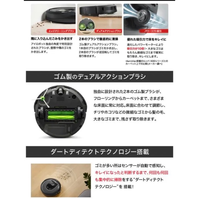 iRobot(アイロボット)の新品未使用 ルンバ Roomba i7 i715060 スマホ/家電/カメラの生活家電(掃除機)の商品写真