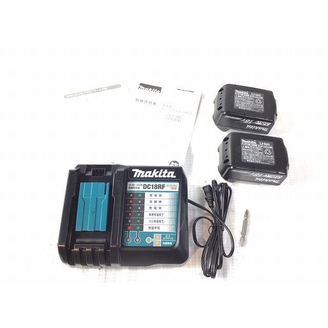 Makita(マキタ)の☆極美品☆☆makita マキタ 18V 充電式インパクトドライバ TD149DRFX 青/ブルー バッテリ2個(BL1830B 18V 3.0Ah)付 充電器/ケース付 62689 自動車/バイクのバイク(工具)の商品写真