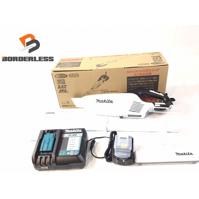 工具☆未使用品☆ makita マキタ 18V 充電式クリーナ CL280FDRFW バッテリー1個(18V3.0Ah)付き 充電器付き 62802