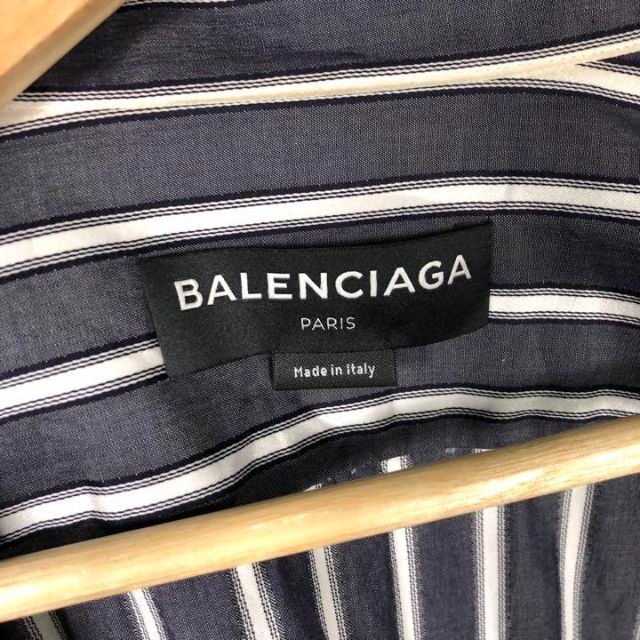 『BALENCIAGA』バレンシアガ (38) ストライプシャツ